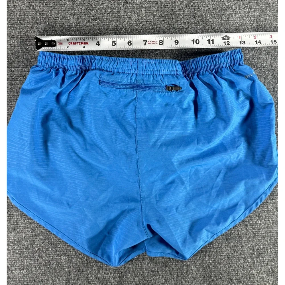 Nike Dri-FIT Blue Running‎ Shorts Womens Small Back Zip Pocket Athletic Workout